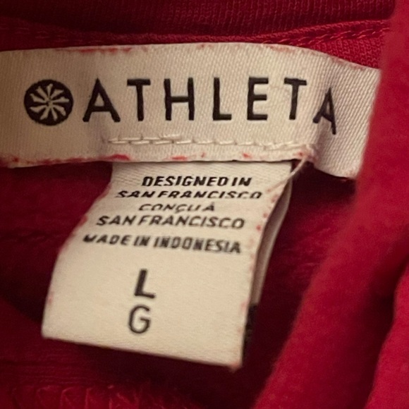 Athleta Retroplush Revive Hoodie sweatshirt size Large excellent condition - Picture 8 of 14